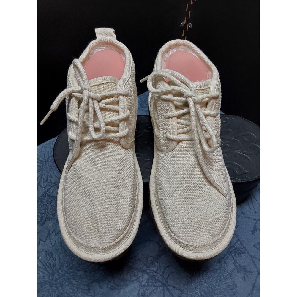 UGG Women's Neumel Natural 1119597 Boots Hemp faux Fur lined Size USA 7